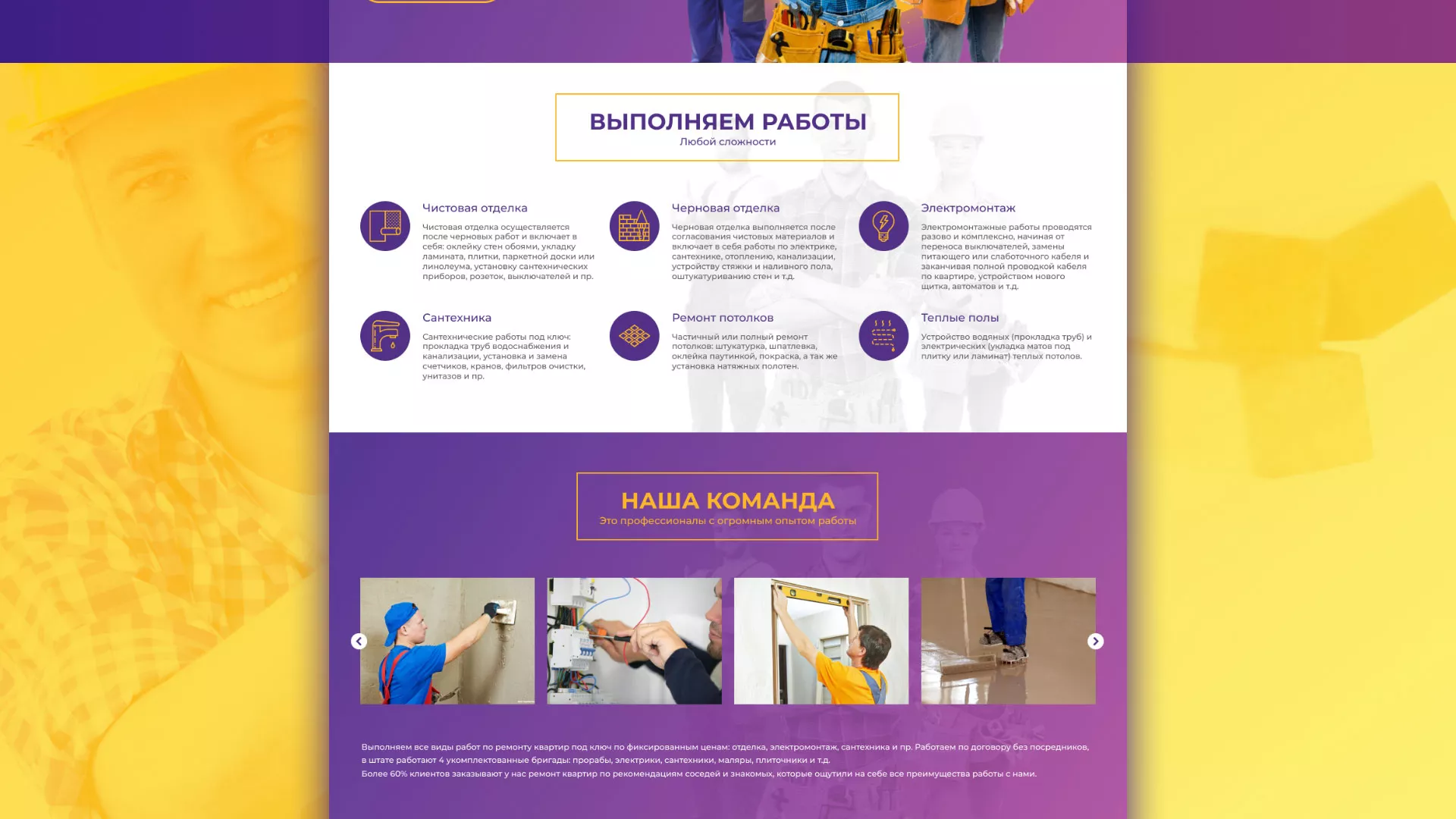 Разработка сайта строительной компании «Милана-Строй» в Сертолово