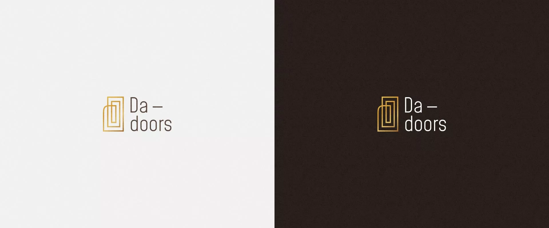 Разработка логотипа для компании «DA-DOORS» в Сертолово